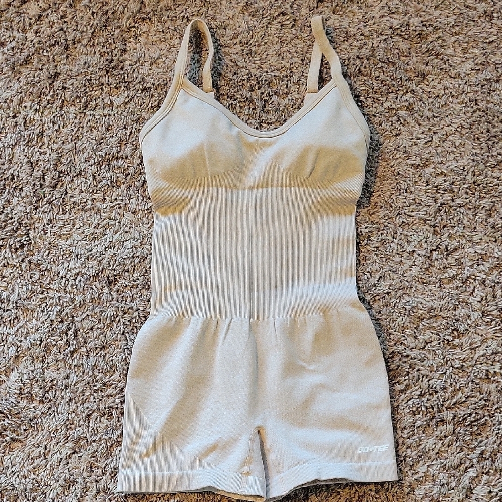 Bo+Tee Beige Bodysuit - Picture 2 of 5